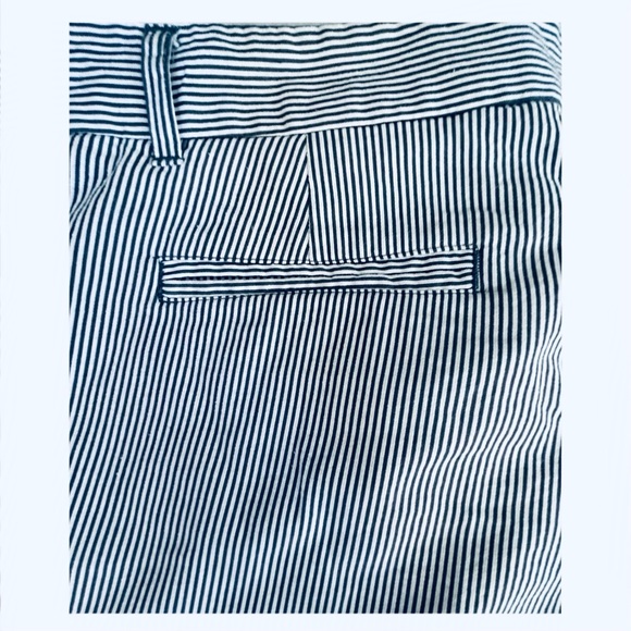 GRACE blue/White collection Striped Long capris - Picture 4 of 7